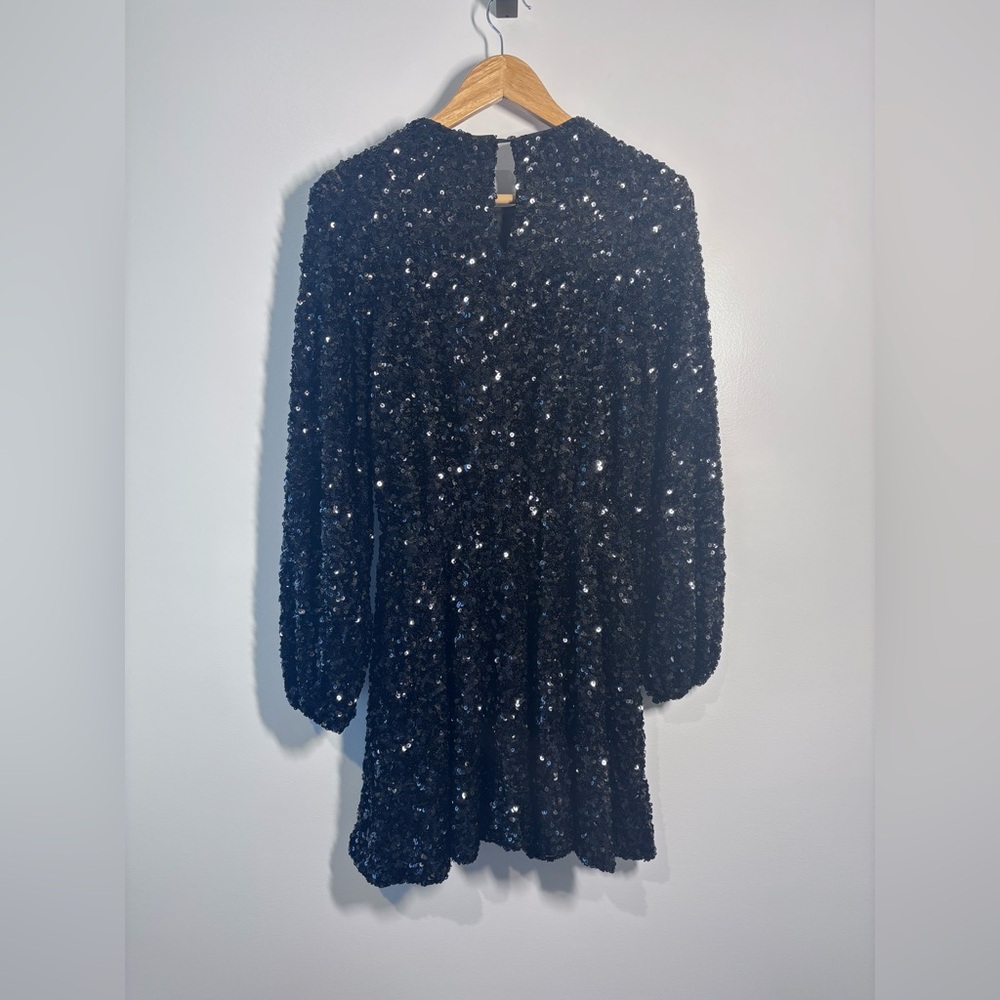 Sunday in Brooklyn Black Sequin Mini Dress NWT – Size S - Picture 7 of 8